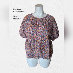 #60 Old Navy floral top